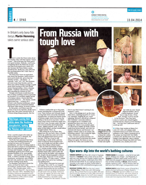 From Russia with tough love – Review by The Sunday Times