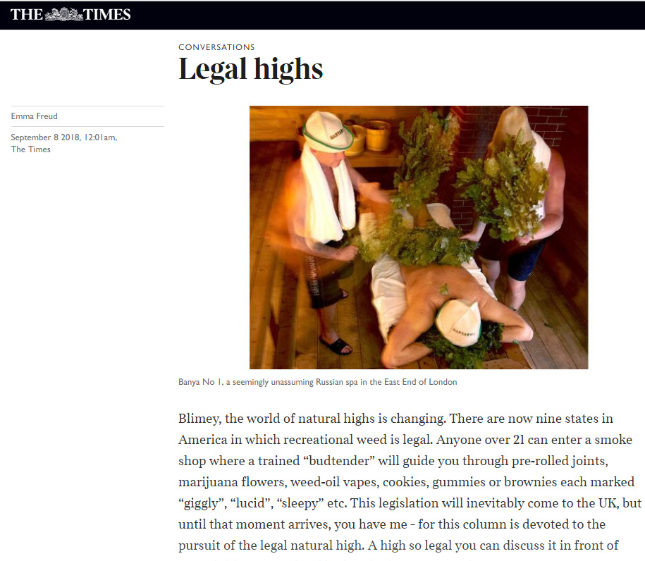 Legal highs, Review by LUXX, The Times