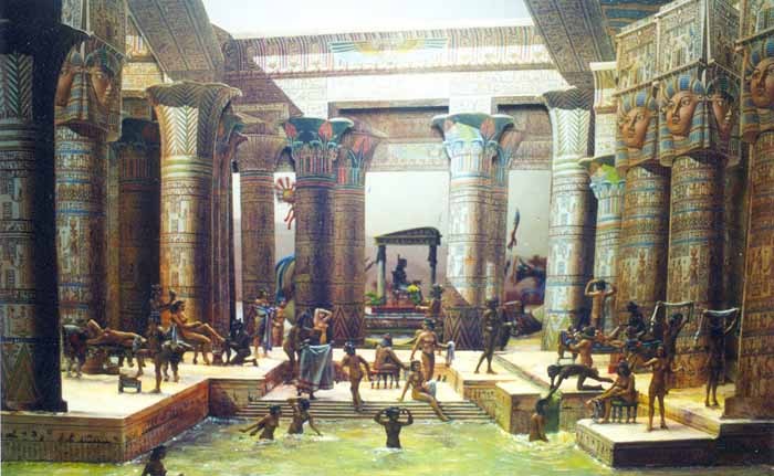 World Baths History.  Ancient Egypt.