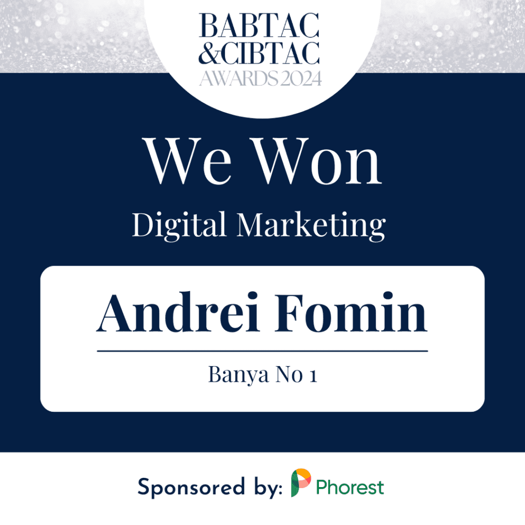 Banya No.1 award