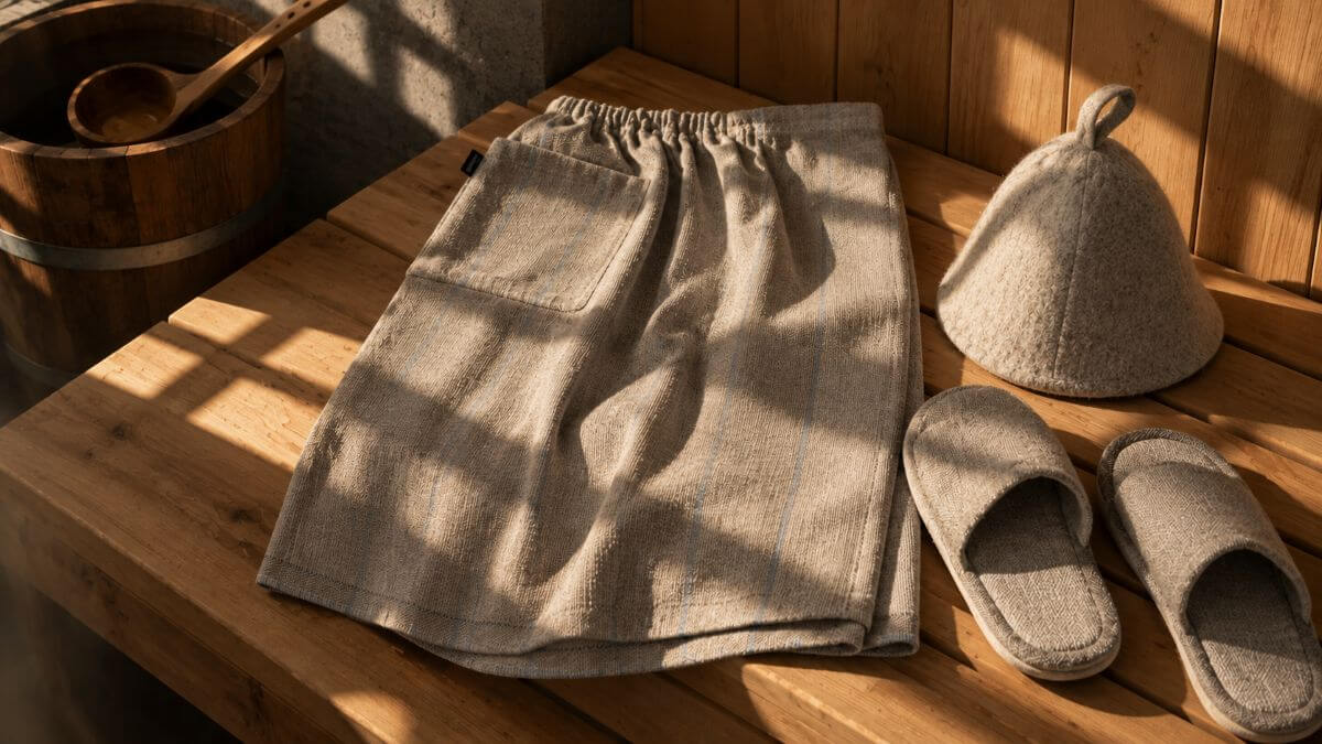 Banya clothing and felt hat