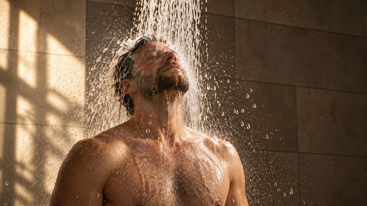 Cooling down between banya rounds