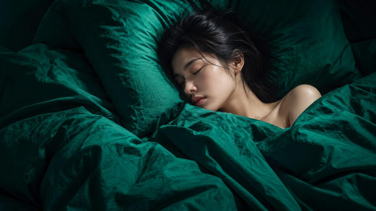 Calm wellness setting associated with better sleep