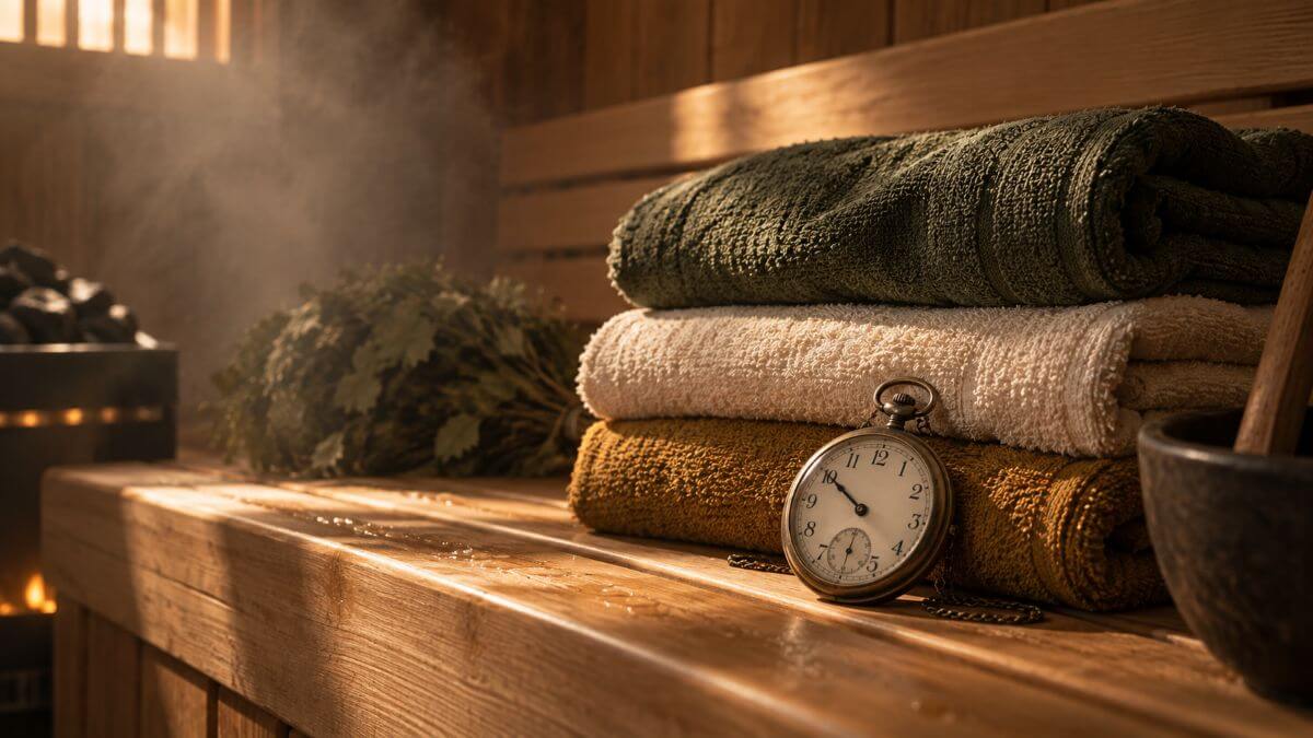 Starting gently in the banya heat